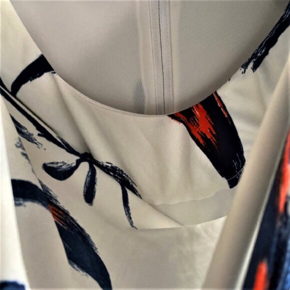 Vintage maxi dress 70s cowl neck, tie back, lined long sleeve - Picture 10 of 13